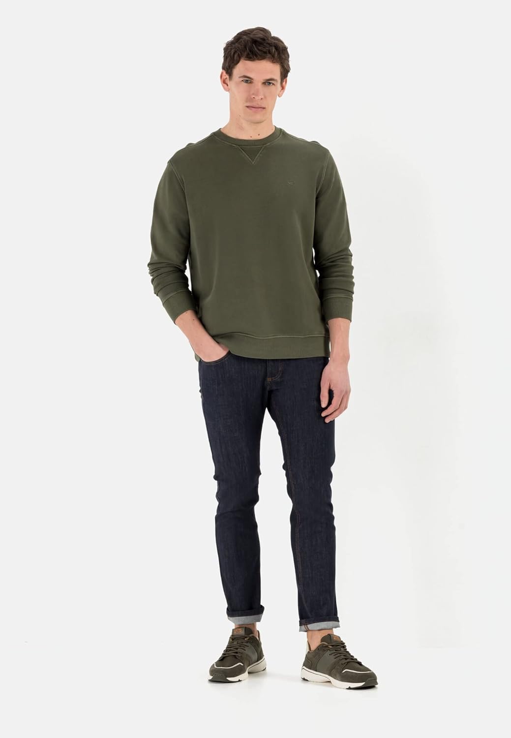 camel active Herren Slim Fit 5-Pocket Jeans 29W / 32L Dunkelblau, 29W / 32L Dunkelblau
