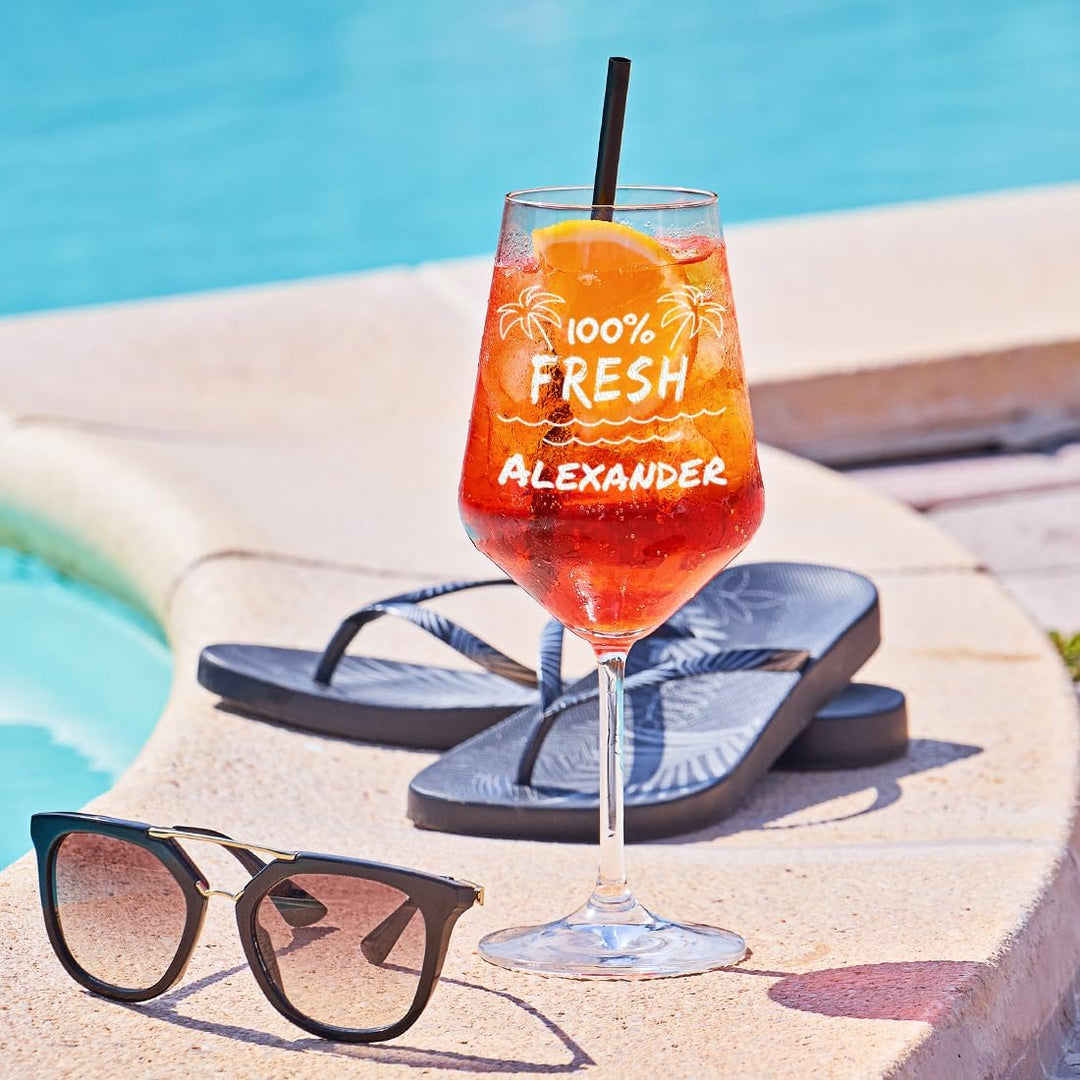 polar-effekt 2X Aperol Spritz Aperitif Gläser 560 ml mit Gravur - Geschenk zum Muttertag für Frauen