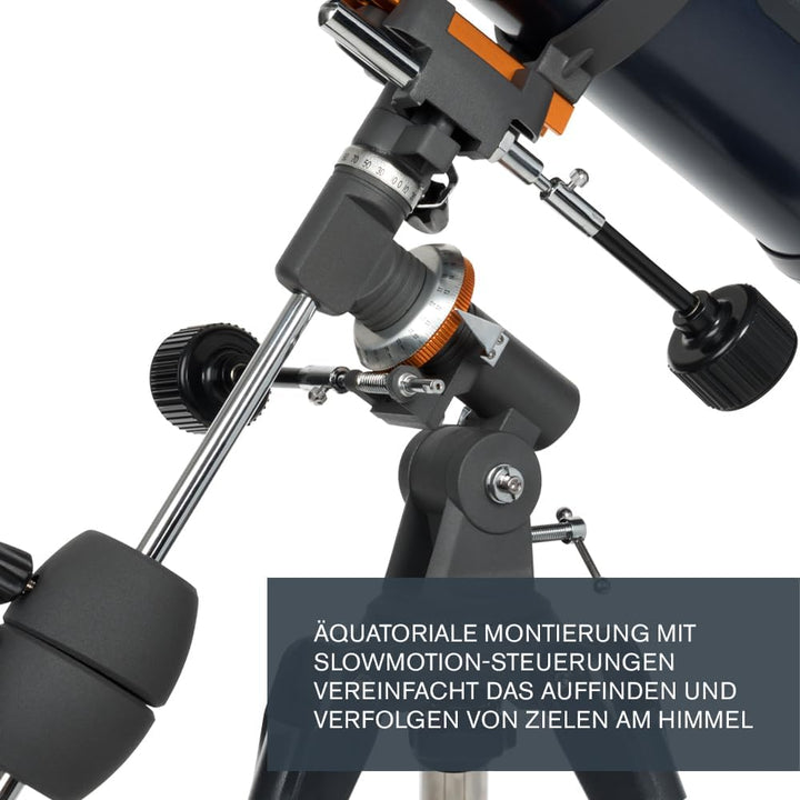 Celestron 31051 AstroMaster 130EQ motorbetriebenes Newtonsches Spiegelteleskop, Dunkelblau Astromast