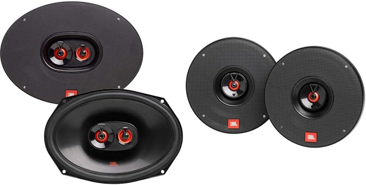 JBL Club 9632-3-Wege Auto Lautsprecher Set 255 Watt KFZ Soundanlage 152x230 mm | 6x9 Zoll, Black & C