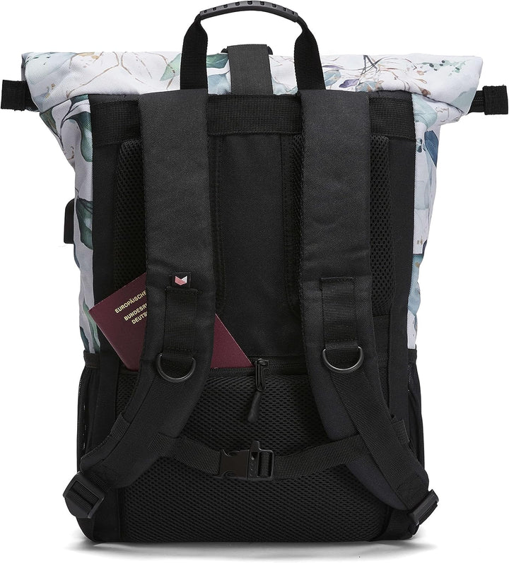 Ela Mo Rucksack Damen Schön, Komfortabel und Durchdacht 18 L (Waterleaf Gold), Waterleaf Gold