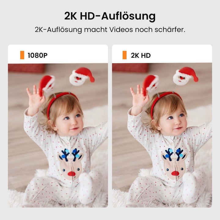 Tenda CP6 Überwachungskamera, 3MP 2k WLAN IP Kamera Innen mit 2-Wege-Audio (Bewegungserkennung, Nach