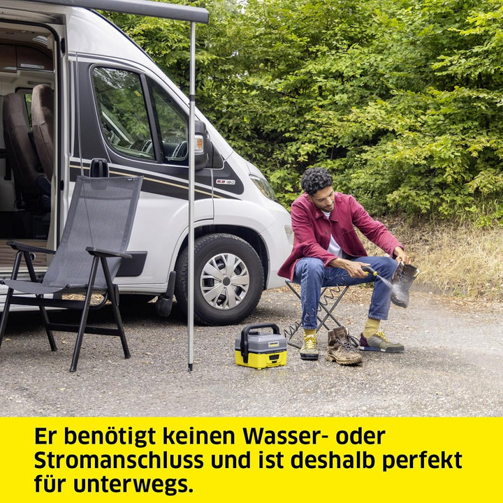 Kärcher Mobile Outdoor Cleaner OC 3 Adventure Box (Wassertankvolumen: 4 l, Lithium-Ionen-Akku, abneh