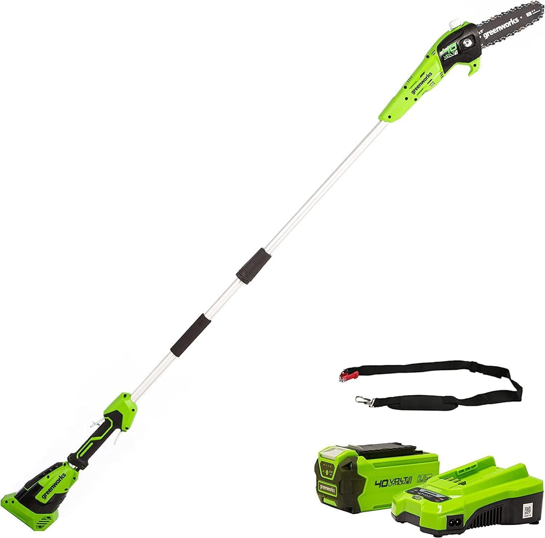 Greenworks G40PSFK2 Akku Hochentaster,20 cm Blattlänge, 8 m/s Kettengeschwindigkeit, 3,64 kg, automa