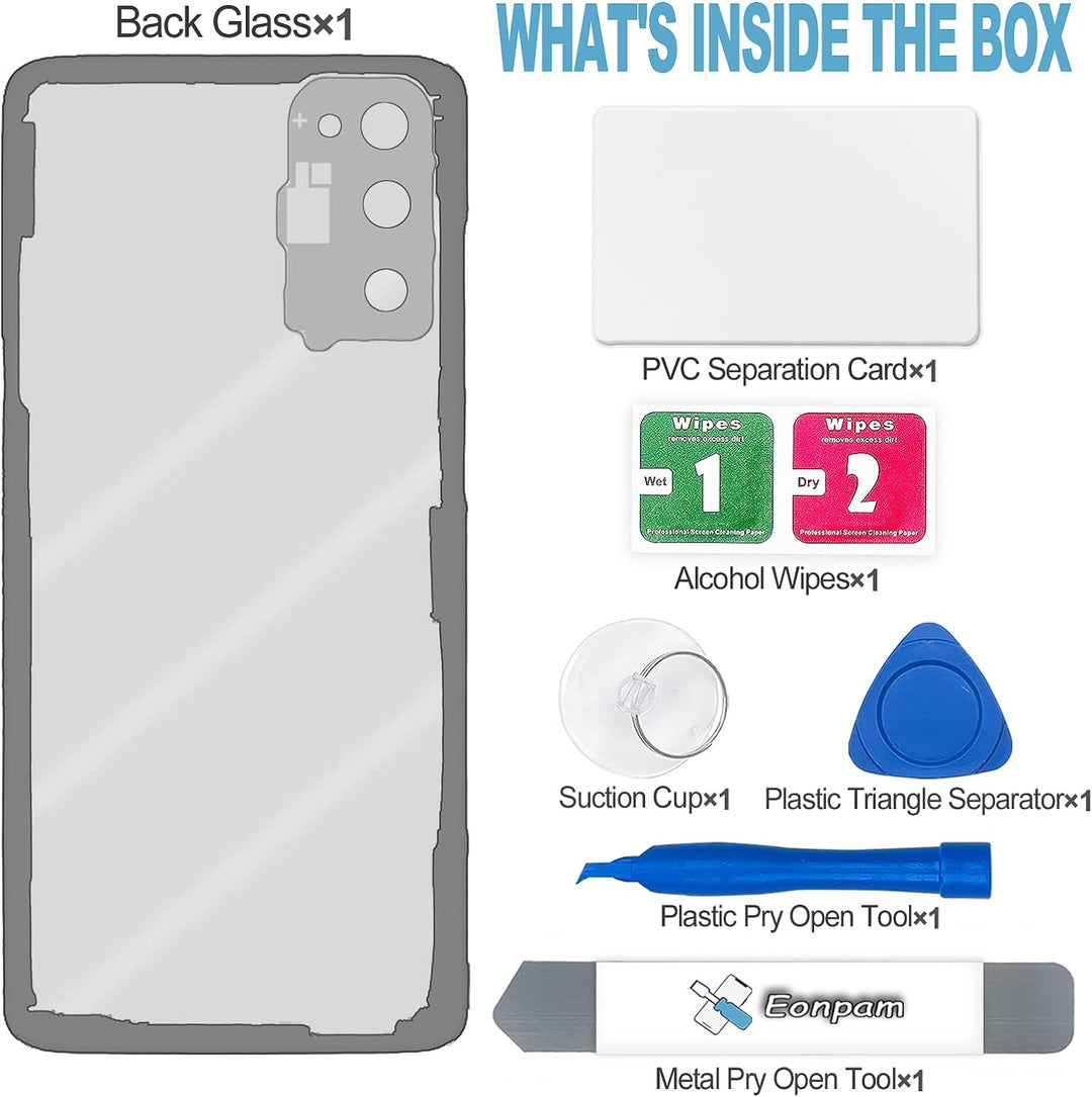 Eonpam Akkudeckel für Xiaomi Poco F2 Pro Rückseite Glas Original Backcover Back Glas Ersatz mit Repa