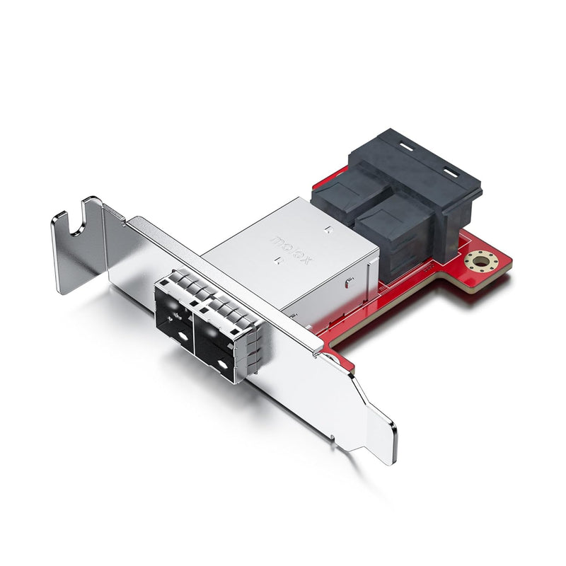 10Gtek Mini SAS Adapter SFF-8643 to SFF-8644 Dual Port Mini SAS Adapter 8643 Slot to 8644 Slot, 8643