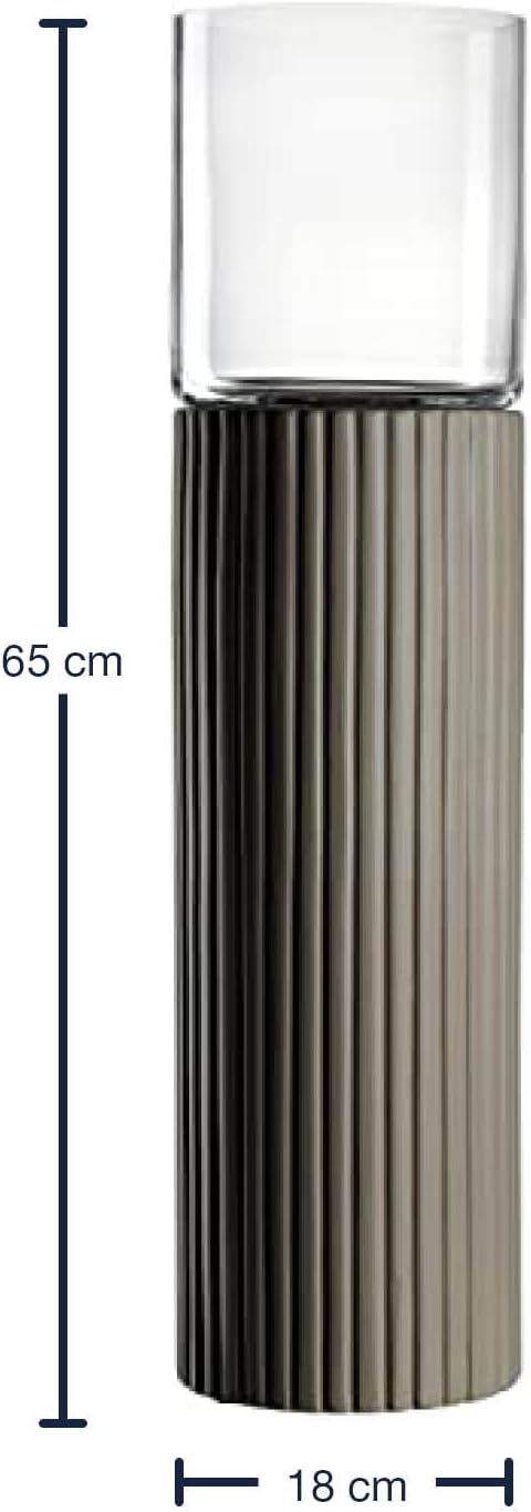 LEONARDO HOME Windlicht Poesia 65 cm Taupe, 033160, Glas, braungrau