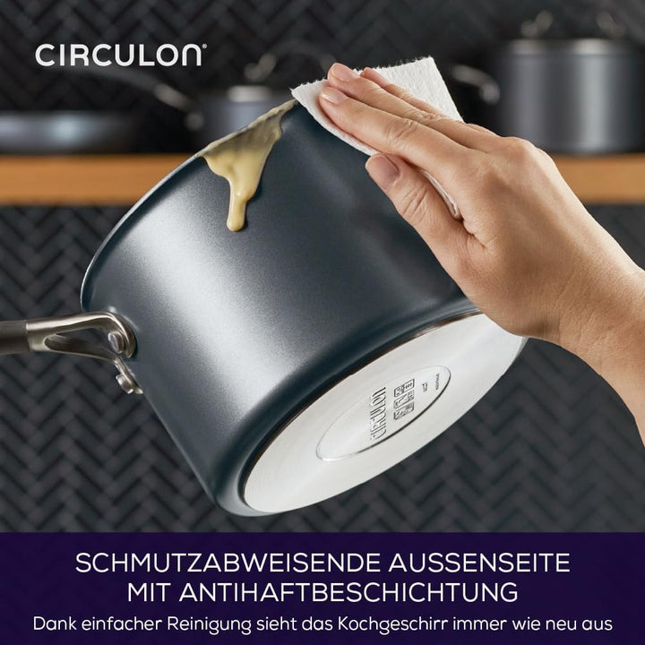Circulon Scratch Defense Saucentopf-Set - Induktions-Saucenpfannen-Set mit Antihaftbeschichtung und
