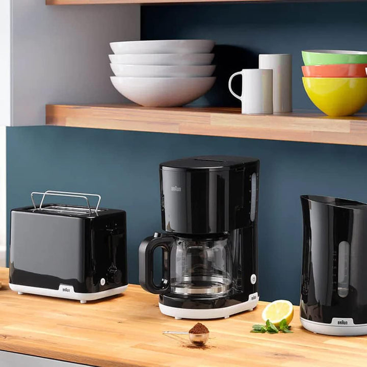Braun Household Breakfast1 Collection Wasserkocher WK1100BK, 360° drehbar, Abnehmbarer Kalkfilter, 1