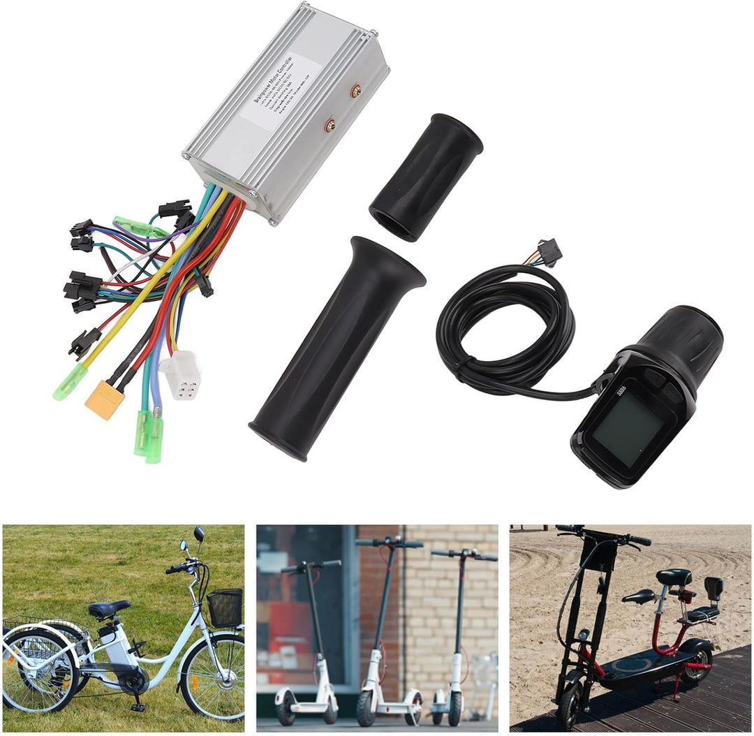 BuyWeek Elektrofahrrad Brushless Motor Controller Kit, 36V 48V 60V 1000W 38A 3 Modus Sinuswelle Cont