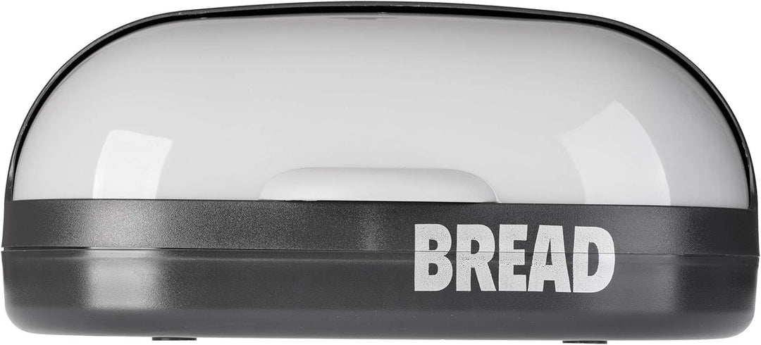 KADAX geräumiger Brotkasten aus Kunststoff, 37 x 20 x 16 cm, moderner Brotbehälter mit Rolldeckel, l
