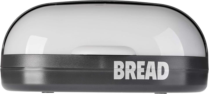 KADAX geräumiger Brotkasten aus Kunststoff, 37 x 20 x 16 cm, moderner Brotbehälter mit Rolldeckel, l