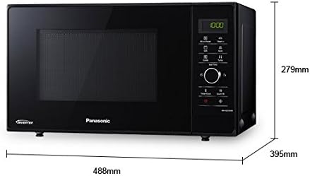 Panasonic NN-GD35HBGTG Mikrowelle mit Grill (1000 W, Dampfgarer, Steamer, Kombimikrowelle, Pizza-Pfa