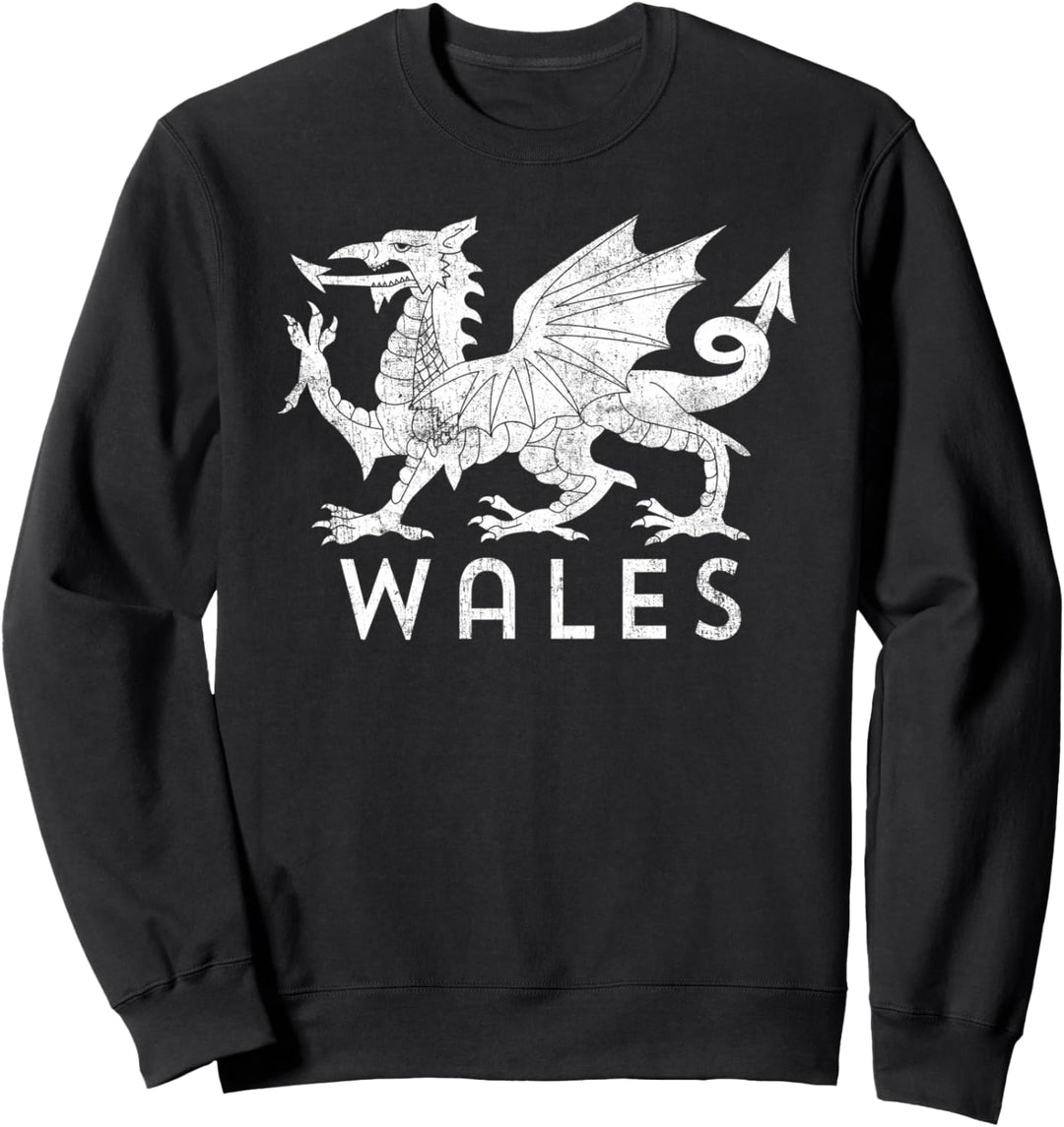Rugby Welsh Tshirt Red Dragon Flag of Wales Sweatshirt
