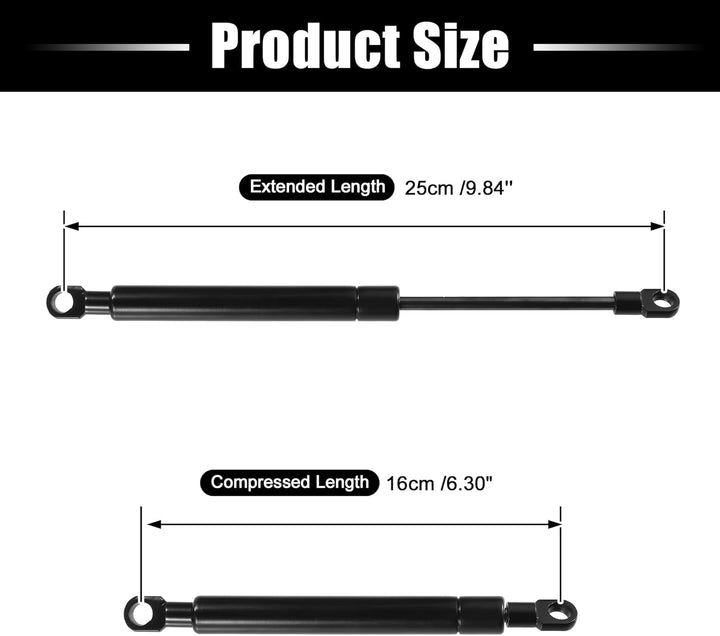 QUARKZMAN Universal Gasdruckfeder 200N Gasdruckdämpfer 250mm Gasfeder Heckklappe Möbel für Küchenmöb