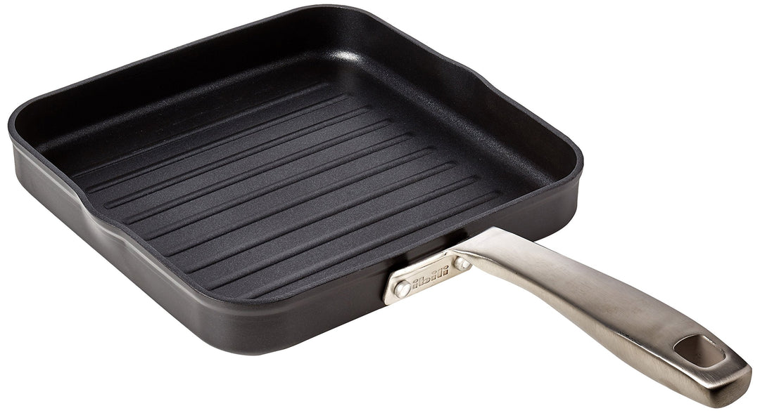 IBILI - Grillpfanne Titan, 23 cm, Aluminiumdruckguss, Anti-Haft, geeignet für Induktion 23 cms, 23 c