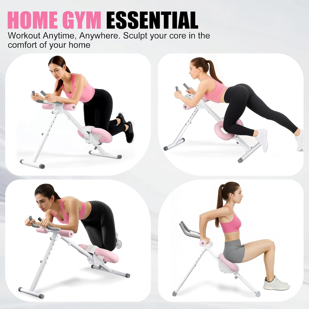 bauchtrainer für zuhause, verstellbarer Bauchtrainer mit LCD-Monitor, zusammenklappbares Bauchmuskel