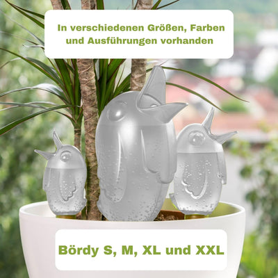 Scheurich Wasserspeicher Bördy XL | 2X Weiss | 620ml Füllmenge | Bewässerungskugel klein mit Ton Fus