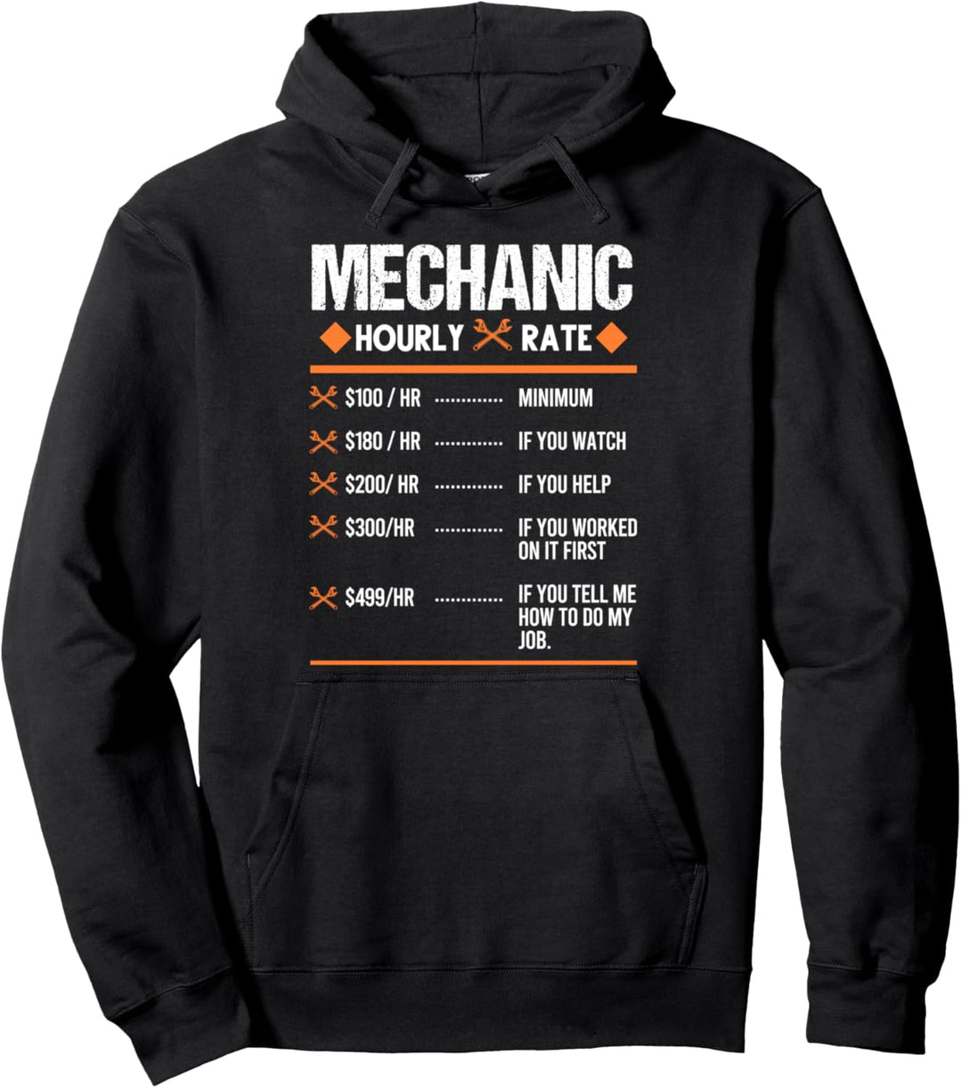 Mechanic Stundensatz Mechaniker Pullover Hoodie