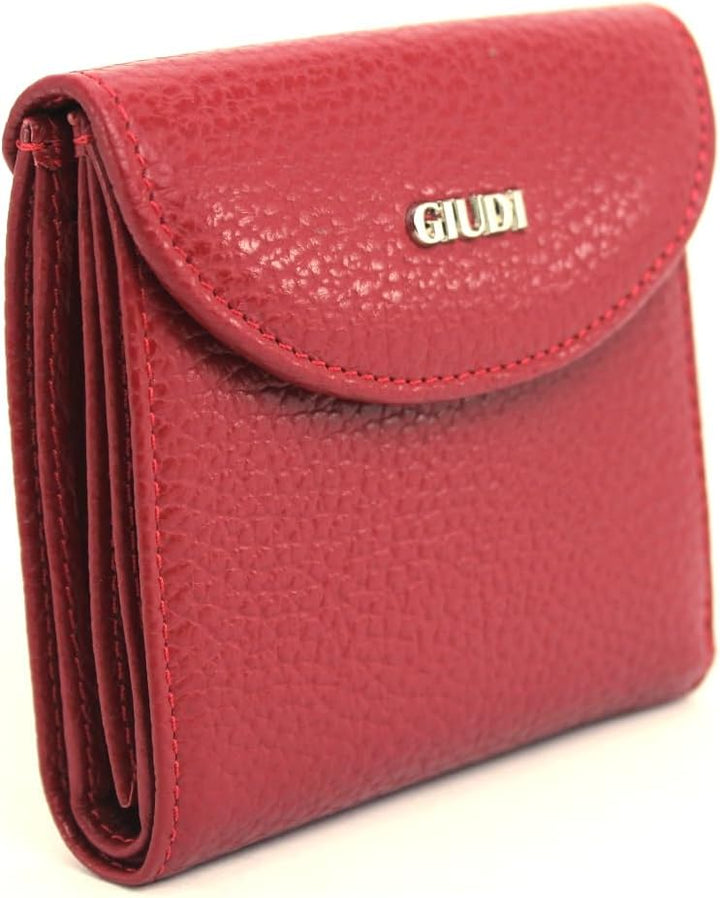 Giudi ® Geldbörse für Damen Leder Klein Blau Echtleder Mini Minimalistisch Mit Münzfach Kartenfächer