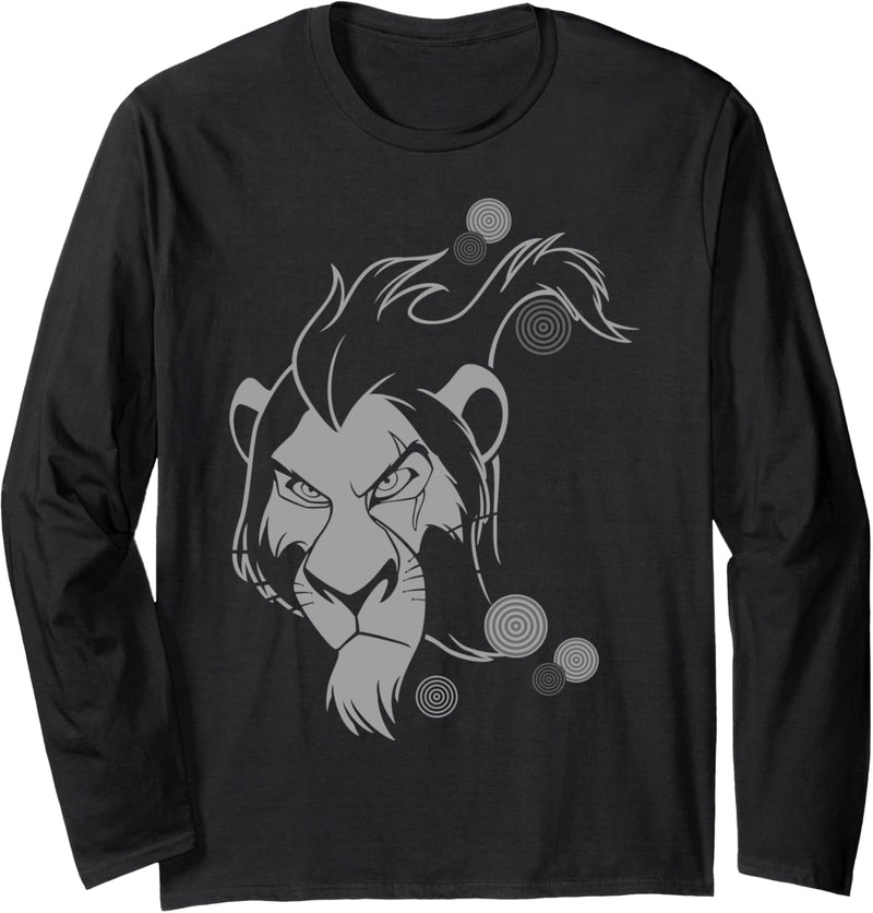 Disney The Lion King Scar Tonal Big Face Langarmshirt