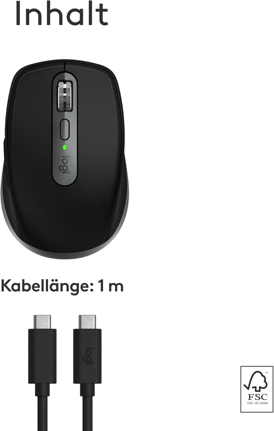 Logitech MX Anywhere 3S for Mac, kompakte kabellose Bluetooth-Maus, 8K-DPI-Abtastung auf jeder Fläch