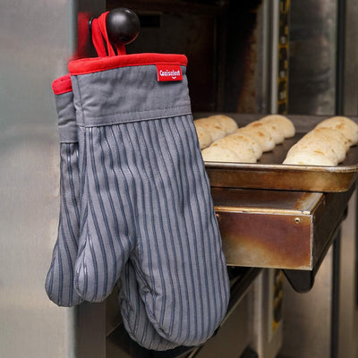 Coziselect Ofenhandschuhe, Hitzebeständige Topfhandschuhe und Topflappen Set, Silikon Anti-Rutsch De