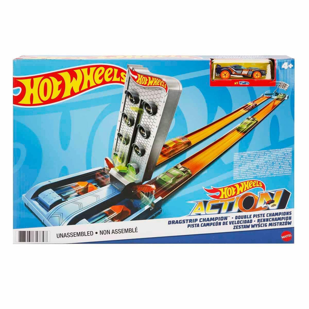 Hot Wheels Champion Parcours Rennstrecke GBF81 - Dragstrip Champion