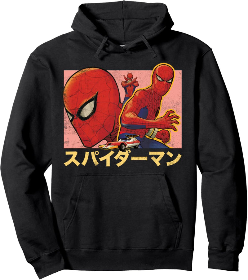 Marvel Spider-Man Kanji Collage Pullover Hoodie