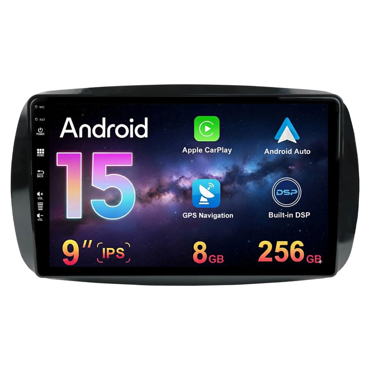 8G+256G Android 12 Autoradio Stereo Für Mercedes Benz Smart 453 Fortwo 2014-2020 Mit GPS Navi Blueto