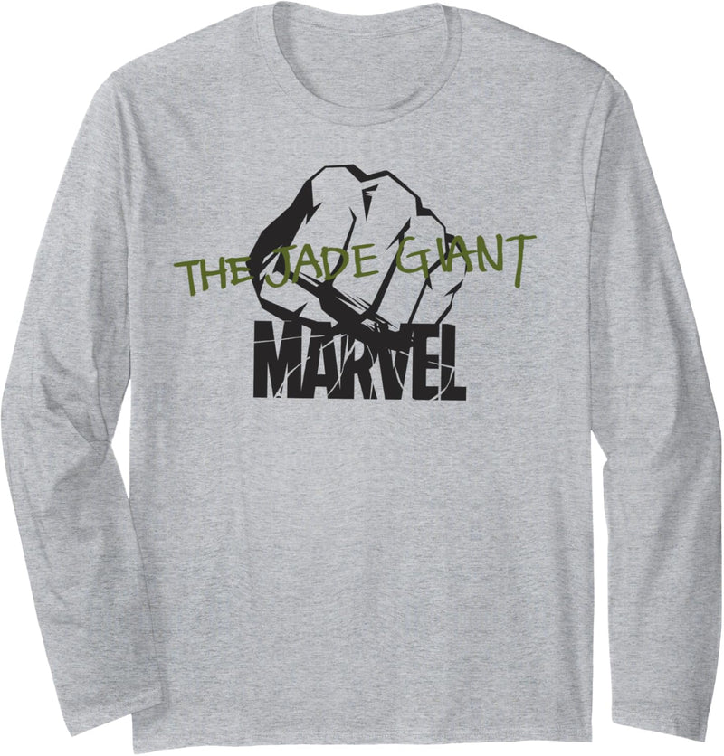 Marvel Avengers Hulk The Jade Giant Logo Langarmshirt