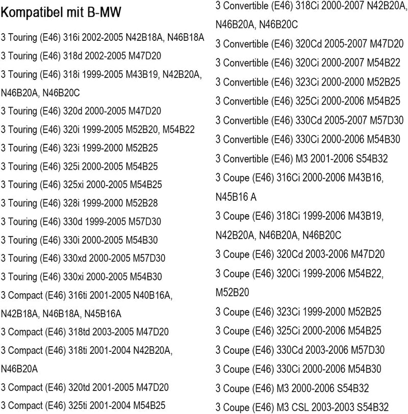 Amrxuts 34526752681 vorne links ABS Sensor Raddrehzahlfühler für B-mw 3 E46 316i 316ti 318i 318ti 31