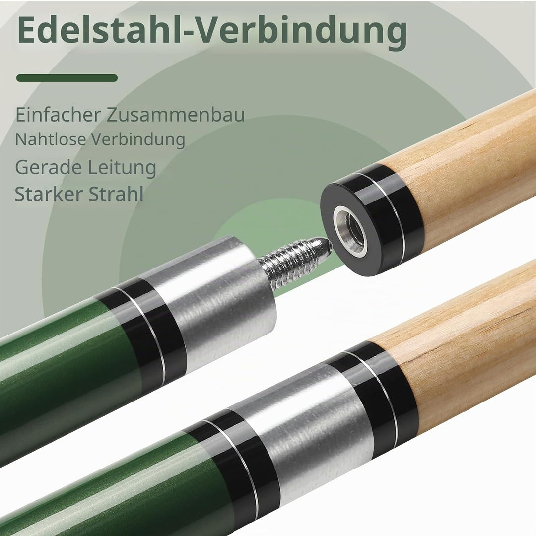 Billard Queue 18 19 20 21 oz, 58" Pool Queue Sticks 13mm Spitzen für Professionelle Billardspieler,