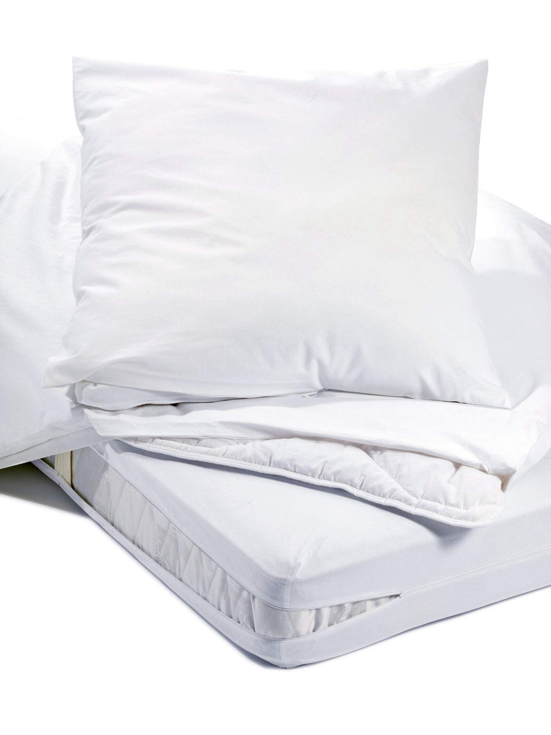 Allergiker Milben Bettwäsche Matratzenbezug, rundum 70 x 140 cm, Encasing Milbenkotdicht Höhe 12 cm,