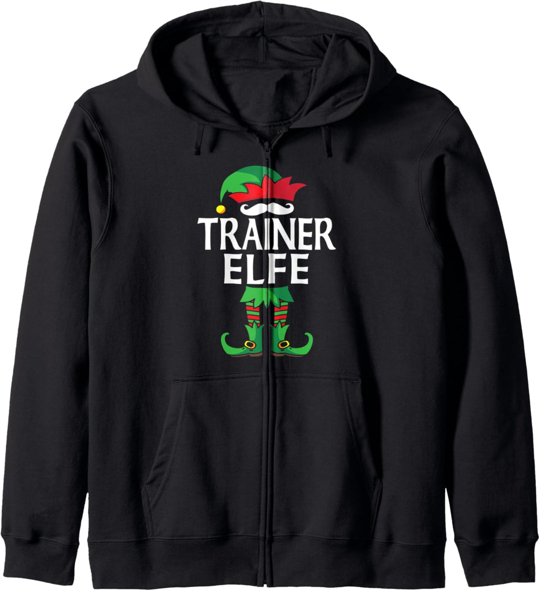 Trainer Elfe Partnerlook Familien Outfit Weihnachten Kapuzenjacke