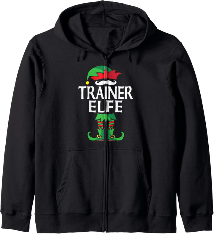 Trainer Elfe Partnerlook Familien Outfit Weihnachten Kapuzenjacke