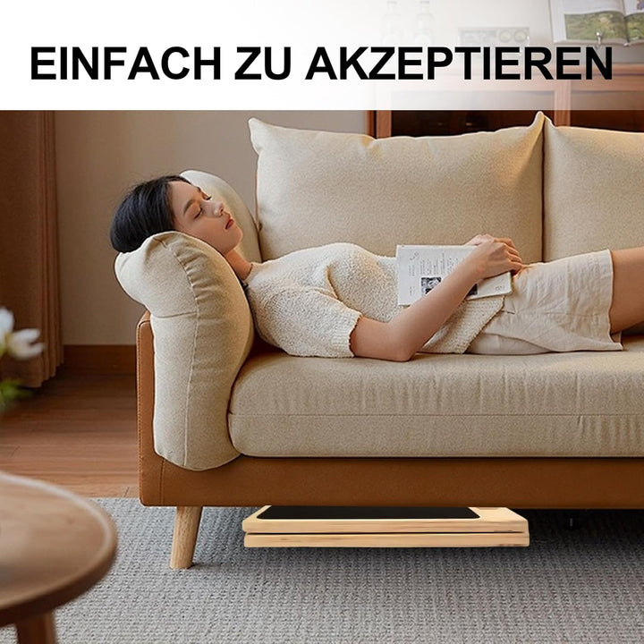 Balance Board Schrägbrett aus Holz Verstellbares Gleichgewichtstrainer Neigungsbrett Blackboard Fuss