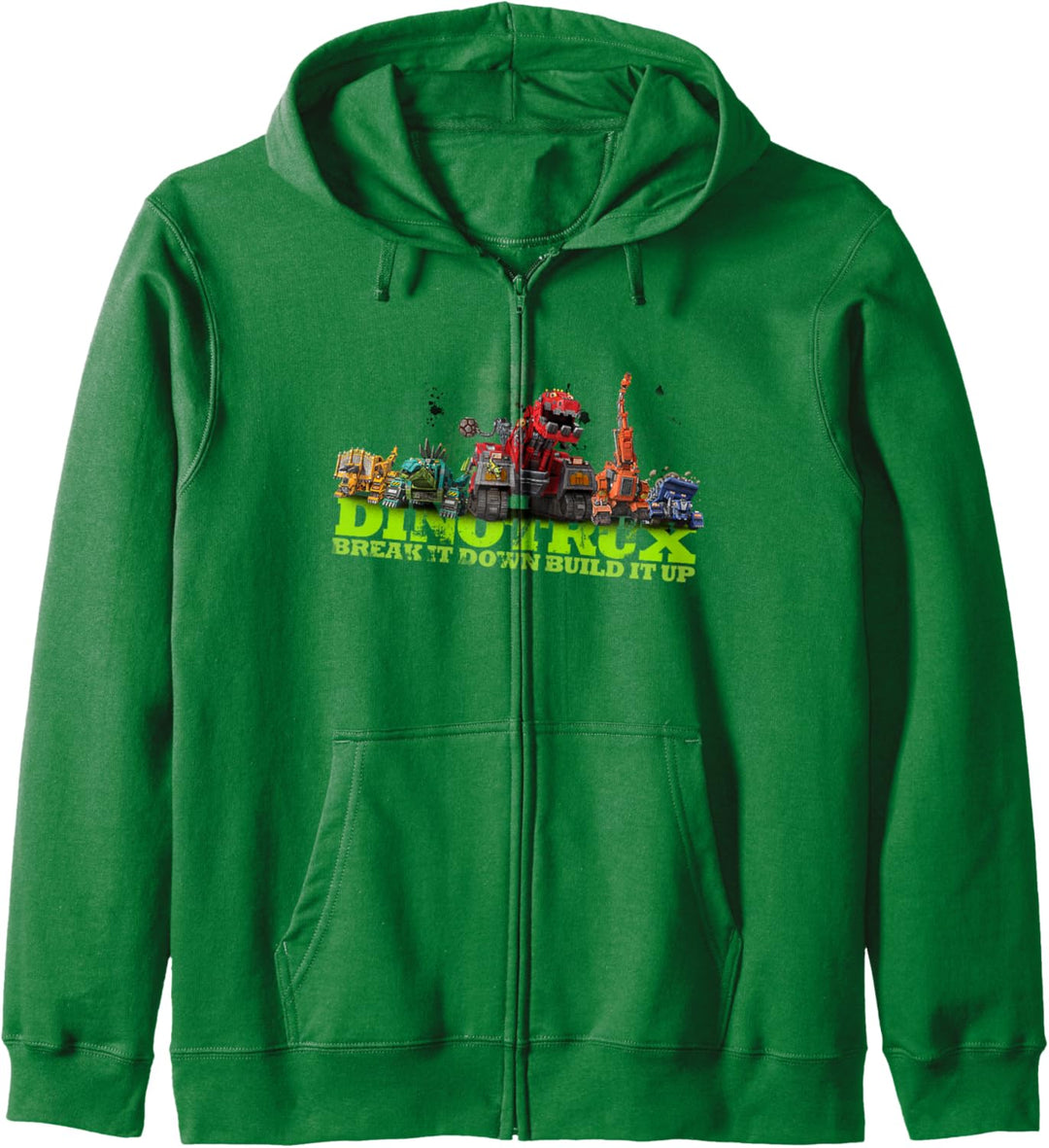 DinoTrux Bauen Sie den Aufbau auf Kapuzenjacke