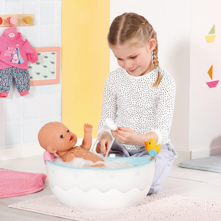 Zapf Creation 832691 BABY born Bath Badewanne - Puppenbadewanne mit Farbwechsel- und Soundfunktion,