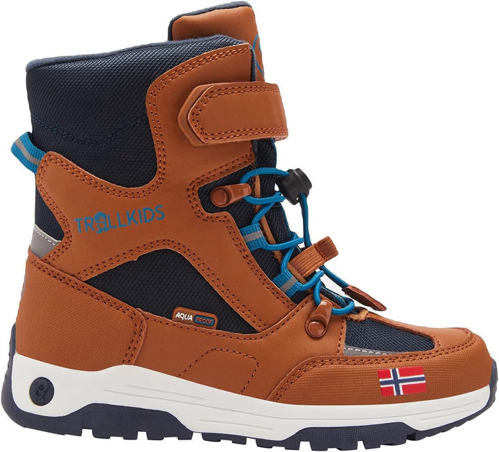Trollkids Kinder Lofoten Winter Schuhe XT 33 EU Zimt Nachtblau Dunkelblau, 33 EU Zimt Nachtblau Dunk