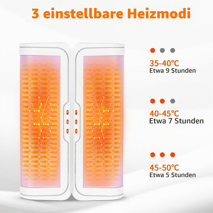 Handwärmer elektrisch 2er Set, gabless Handwärmer Taschenwärmer, Handwärmer wiederverwendbar, elektr