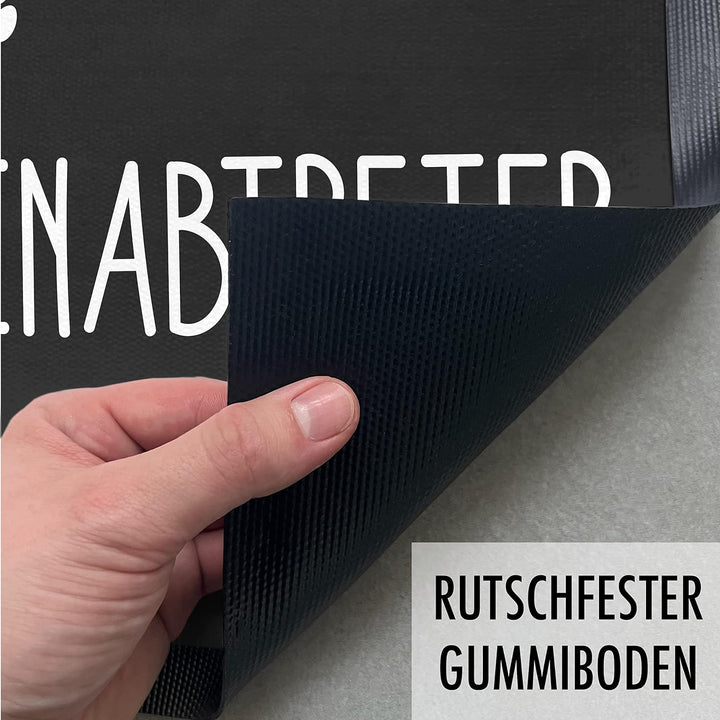 Trendation - Pfotenabtreter Fussmatte Geschenk Hundebesitzer Katzenbesitzer Lustiger Spruch Hunde Ka