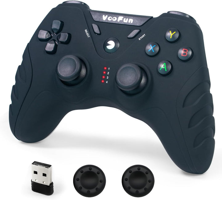 VooFun PC Controller, Wireless PS3 Controller PC Gamepad mit Dual-Vibration, Gaming Controller für P