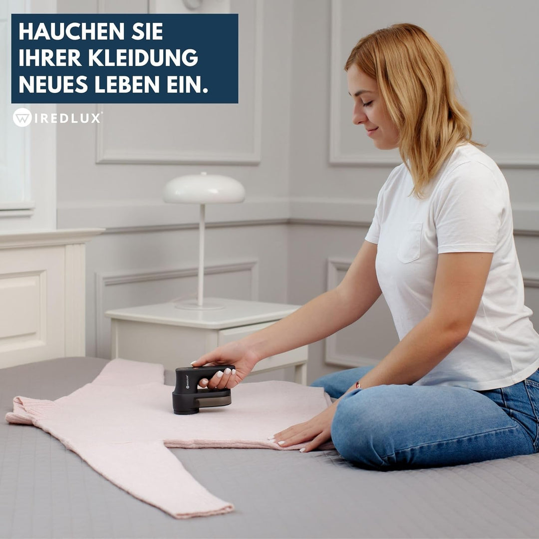 Fusselrasierer elektrisch aufladbar für Kleidung – Fusselentferner & Pilling-Rasierer mit 3 Geschwin