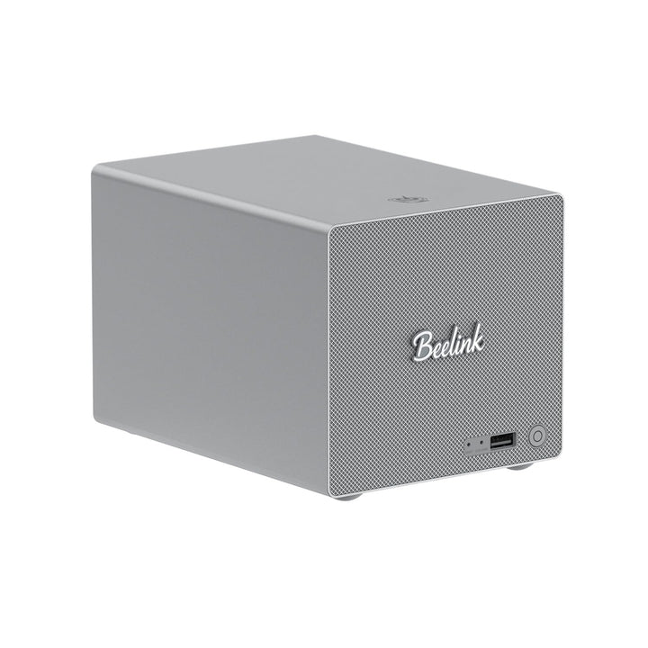 Beelink Mini-PC, ME Pro 2-Bay-NAS mit Intel N150, 16 GB LPDDR5, 1 TB SSD, 5G+2,5G Dual-LAN, WiFi 6/B