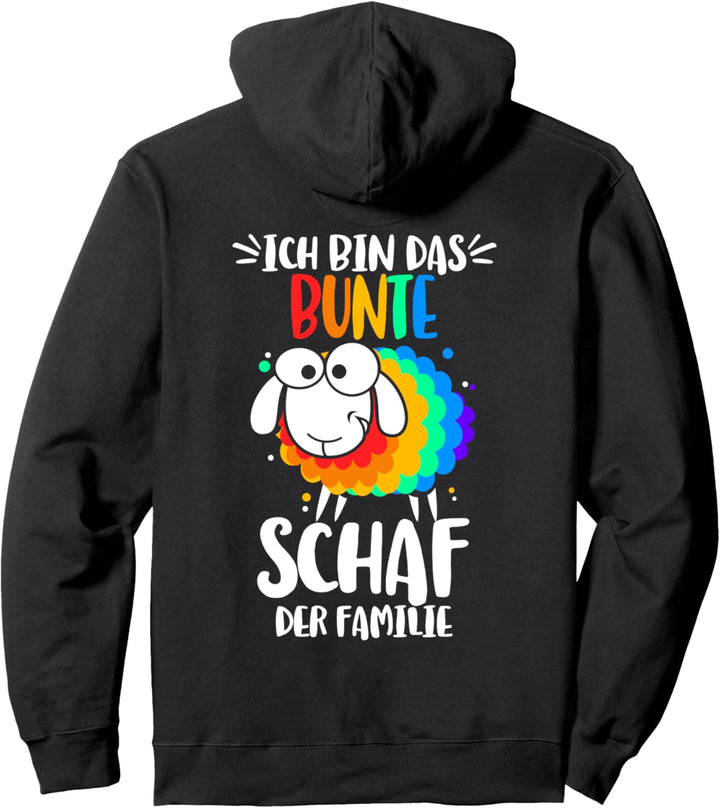 Ich bin das bunte Schaf der Familie Gay Regenbogen Pullover Hoodie