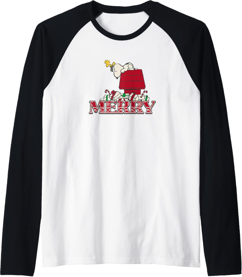 Peanuts Holiday Merry Snoopy Raglan