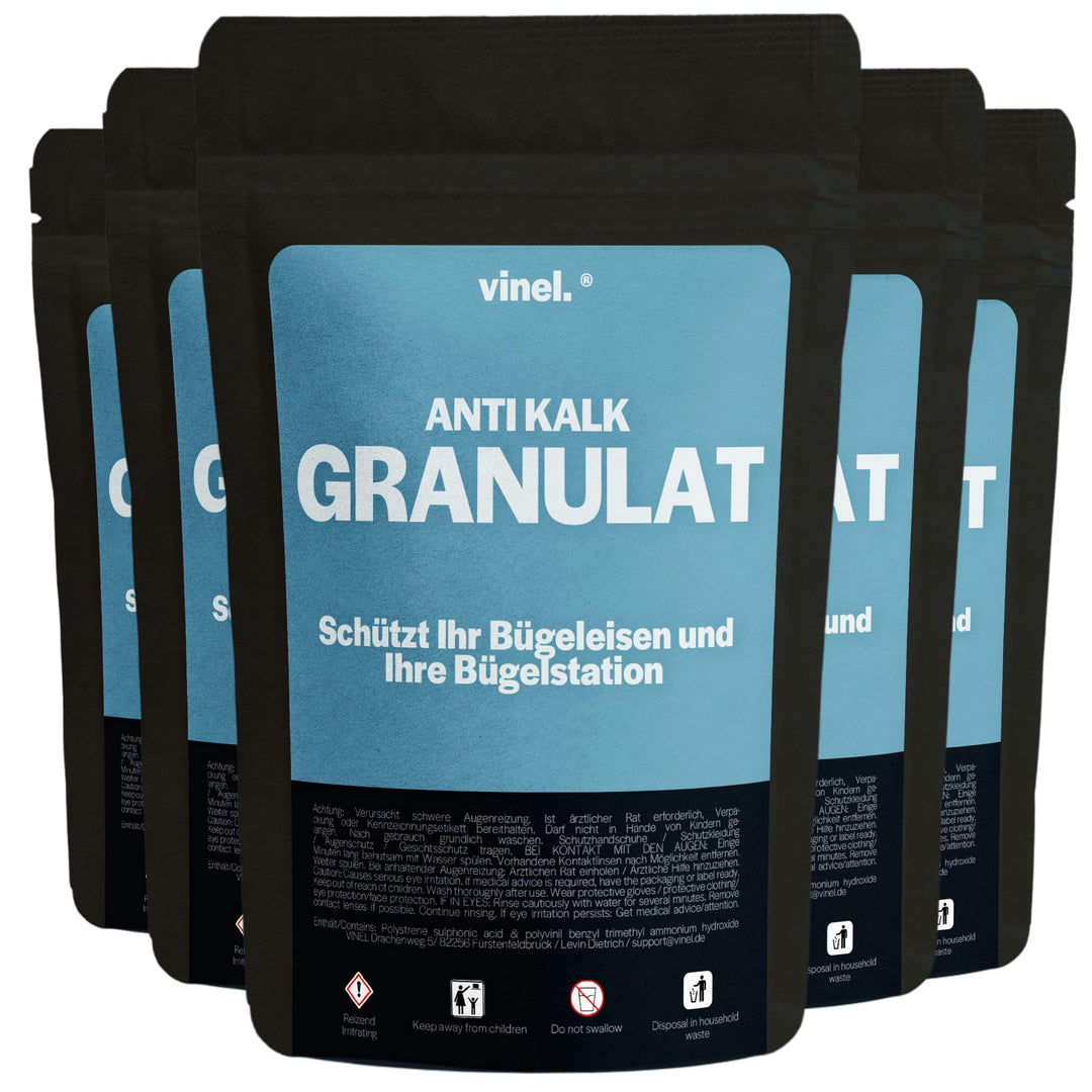 Anti Kalk Granulat/Nachfüllpack/Nr.1 Kalkschutz für Bügelstationen mit Filter/Kalkschutzfilter, Wass