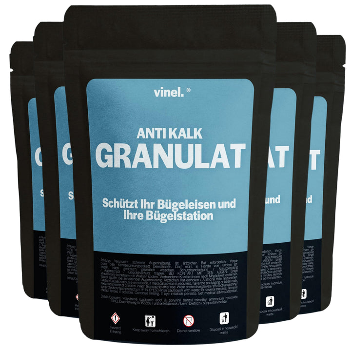 Anti Kalk Granulat/Nachfüllpack/Nr.1 Kalkschutz für Bügelstationen mit Filter/Kalkschutzfilter, Wass
