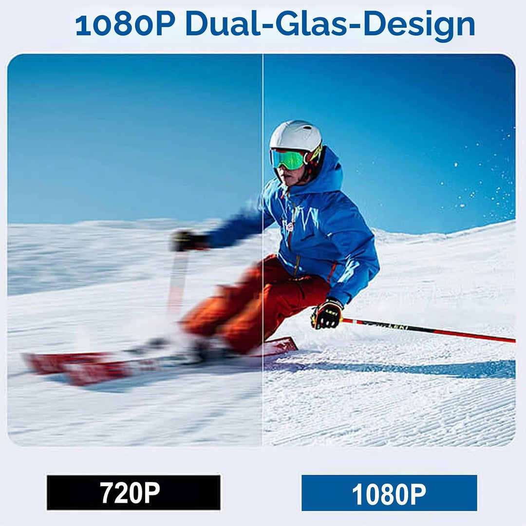 128GB Sportkamera Wasserdicht 1080P Tragbare Kamera mit 360° Drehbarem Clip, Bodycam Körperkamera Mi